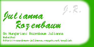 julianna rozenbaum business card